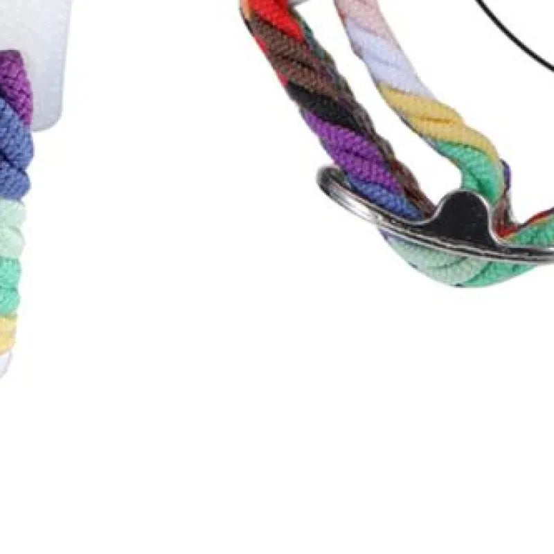 Colorful Wristband Wrist Strap TPU Protective Casewith Nylon Braided Bracelet Anti-Scratch Adjustable Stretchy for Airtag Zpaxo
