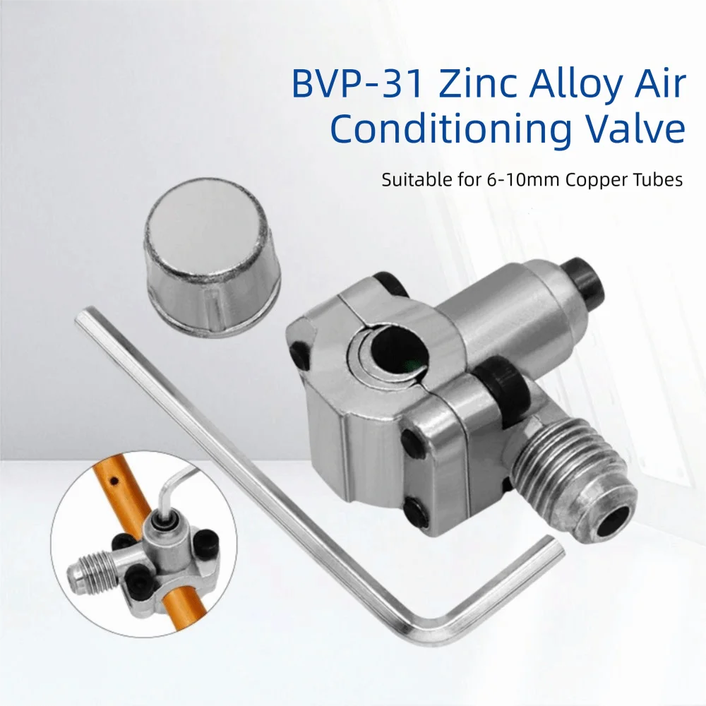 Zinc Alloy Line Piercing Valve Kit 6 To 10MM 1Pc Kit Refrigerator Tap Valve Maintenance Copper Tubes BPV-31 Valve Kit Zpaxo Default Title