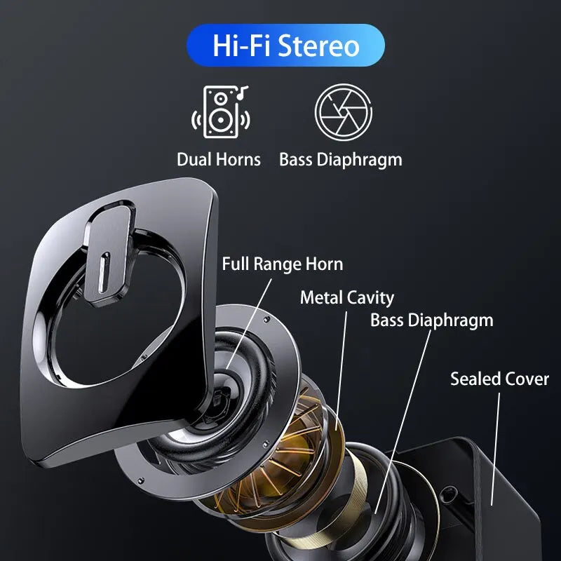 Computer Speakers Sound Box HIFI Stereo Microphone USB Wired Mini LED