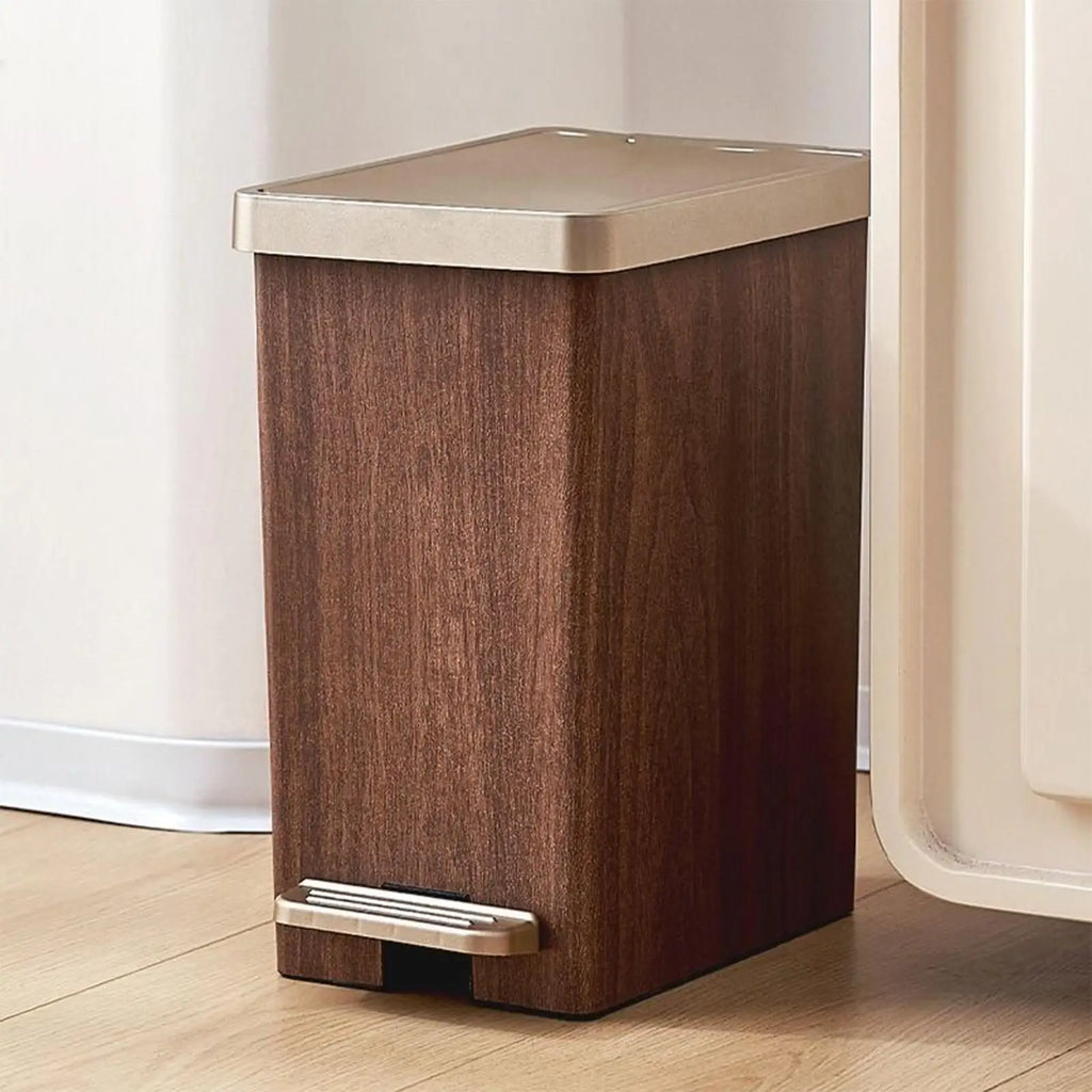 Kitchen Trash Can Step Soft-close Foot Pedal Slim Wastebasket