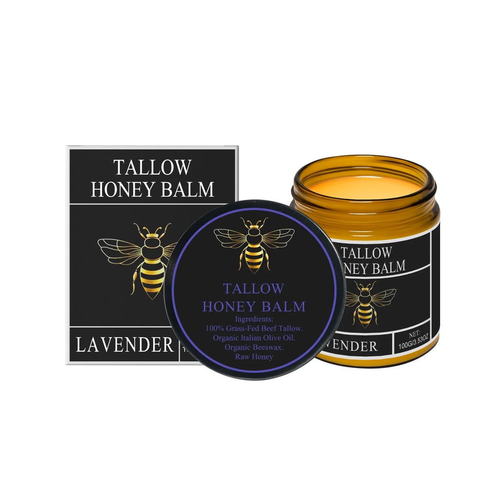 Hoygi Tallow Honey Balm – Firming & Hydrating Moisturizer 100g Skin Moisturizer Balm Zpaxo Lavender