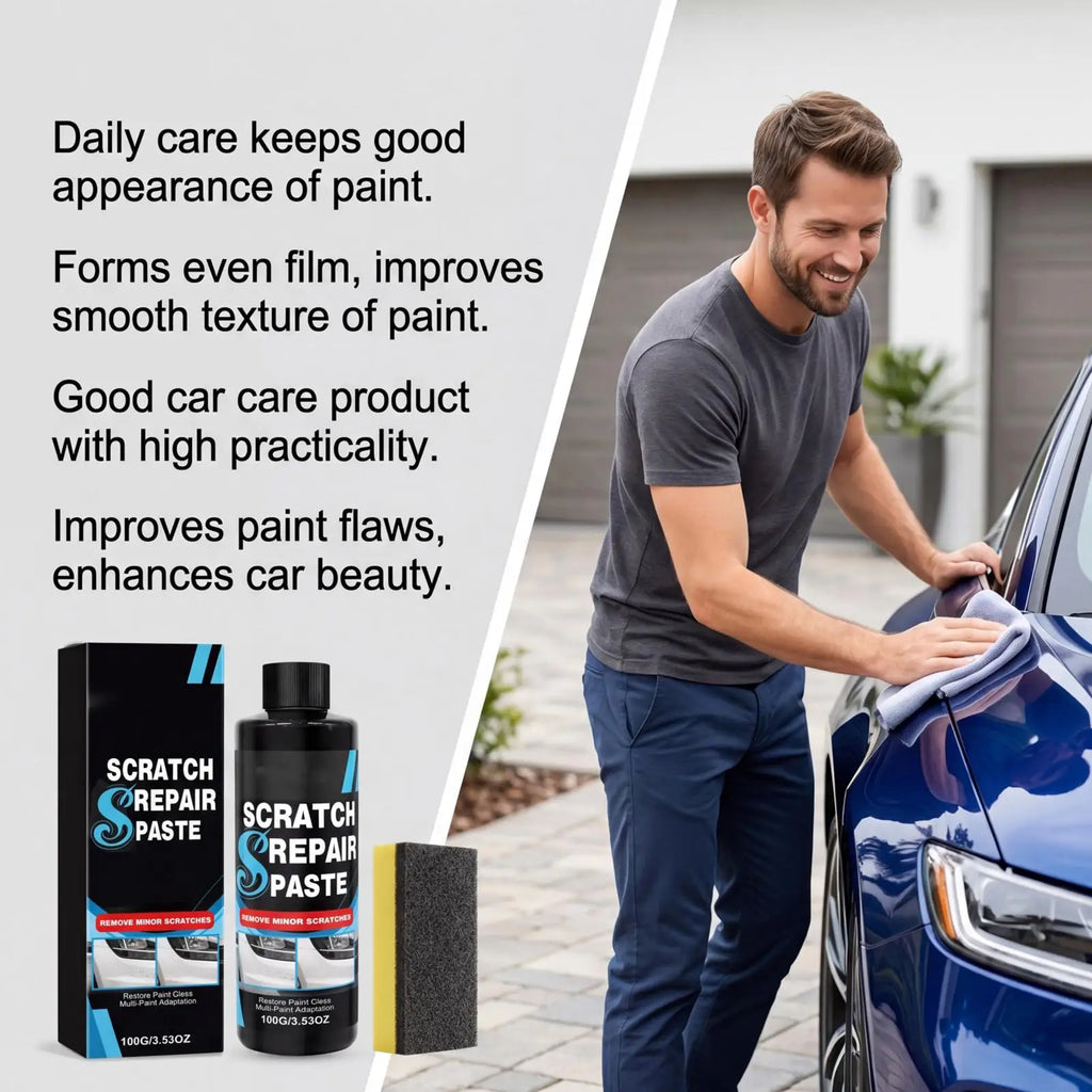 Car Scratch Repair Paste Gloss Restoration Sponge Applicator Auto