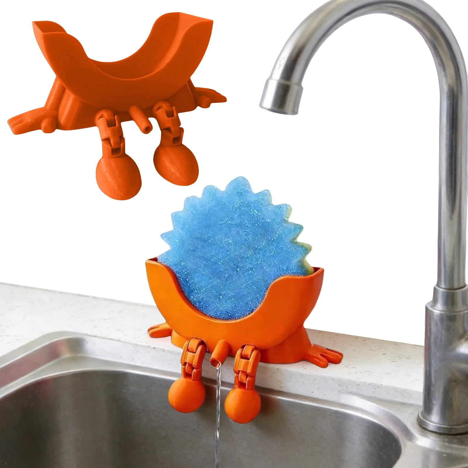 Smiling Sponge Holder 3D Printing Sponges Soap Drying Rack Scrub
