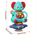 Blue Elephant Gyro Toy Huge Suction Cup That Can Rotate 360 Degrees