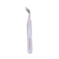 Straight Tweezers Stainless Steel Purple Eyelash Curler Curved Eye Zpaxo Orange