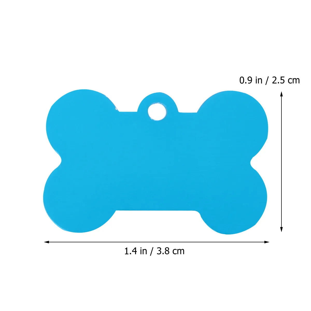 Bone Shape Pet Id Tags Hardened Aluminum Anti-rust Scratch Resistant
