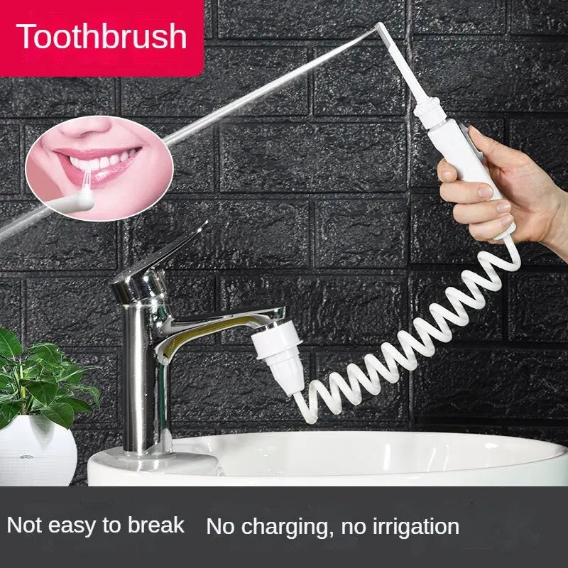 Faucet Dental Scaler Home Portable Dental Scaler No Power Supply For Tartar Removal Oral Cleaning Water Dental Floss Zpaxo