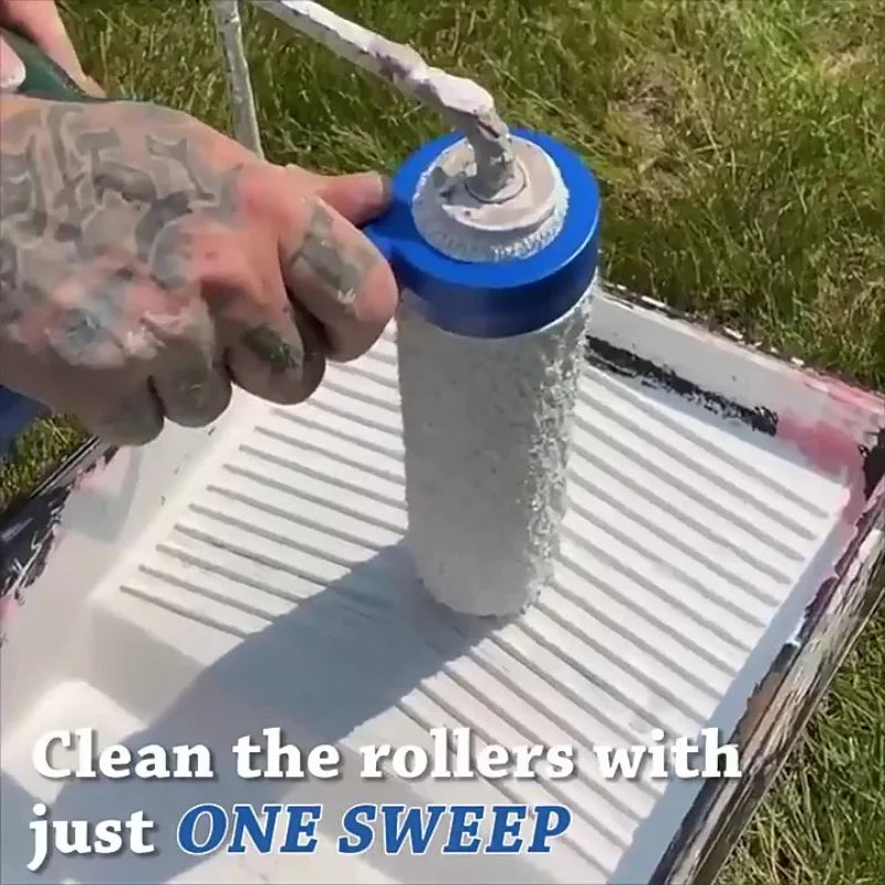 Paint Roller Spinner Cleaner – Easy Sleeve Saver Tool Paint Roller Cleaner Zpaxo