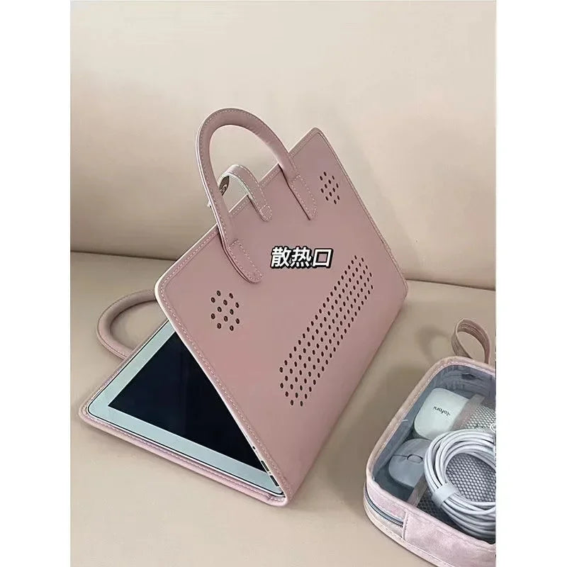 Laptop Case Sleeve Pink Notebook Bag Girls Protective Handle Cute