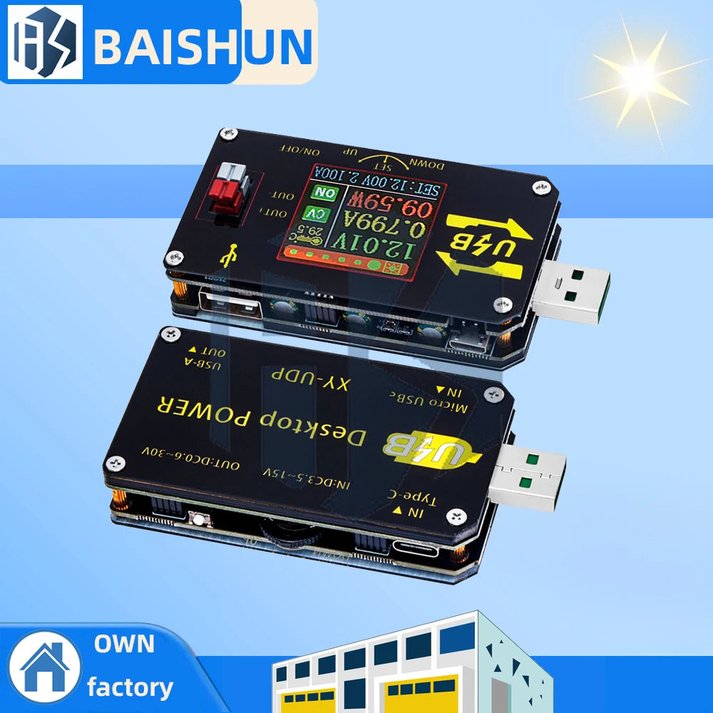 XY-UDP Digital USB DC-DC Converter Module CC CV Adjustment 0 6-30V 2A Zpaxo