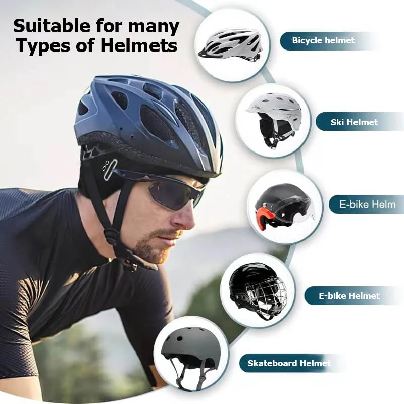Winter Thermal Cycling Cap Outdoor Under MTB Helmet Liner Fleece Hat Sports Men Bicycle Skiing Beanie Running Hiking Skullcaps Zpaxo