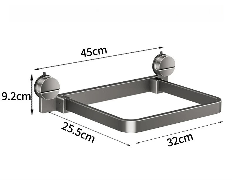Toilet suction cup folding basin holder bathroom non perforated basin storage rack bathroom toilet storage rack Zpaxo