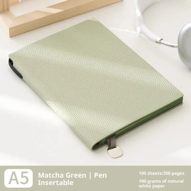 Leatherette Business Notebook A5 A6 B5 – Litchi Pattern Journal