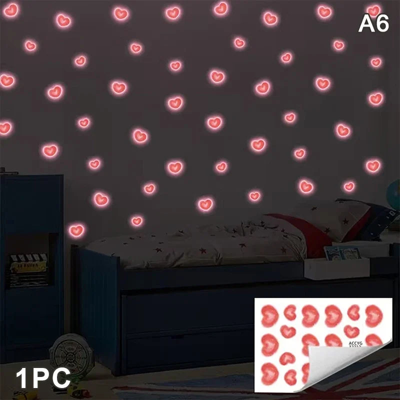 Glow-in-the-dark Self-adhesive Butterfly Mandala Wall Stickers Living Zpaxo A6