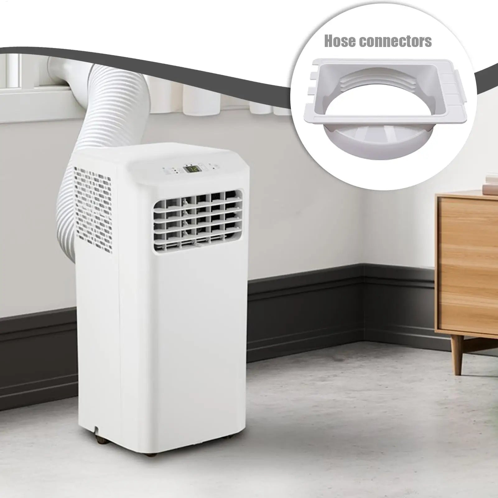 AC Exhaust Hose Coupler Portable Air Conditioner Vent Tube Connector