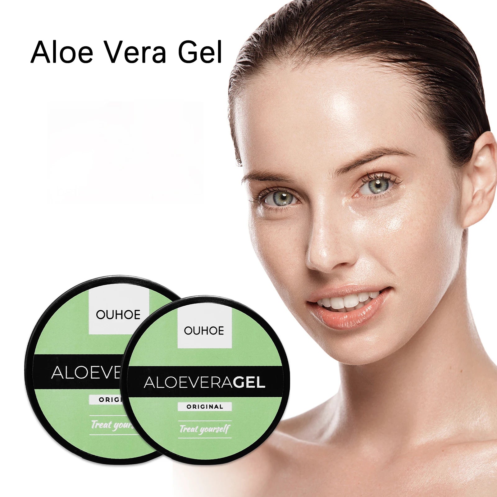 OUOHE Aloe Vera After-Sun Repair Gel Deeply Hydrates and Refreshes the Skin Relieves Post-Sun Redness Repairs and Moisturizes Zpaxo