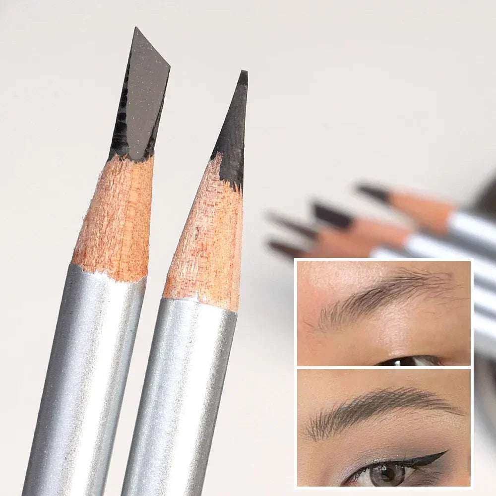 Microblading Eyebrow Pen Makeup Waterproof Lasting Matte Black Brown