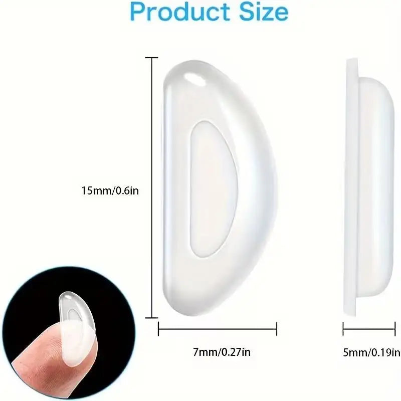 20pcs Soft Nose Pads for Glasses – Non-Slip, High Air Chamber Design, Odorless Eyewear Replacement Set Zpaxo