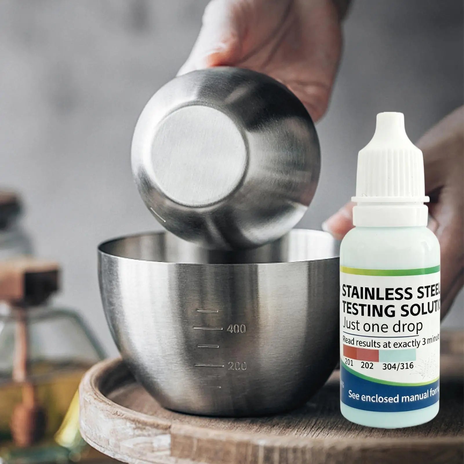 Stainless Steel Test Liquid Portable Manganese Detection Reagent 304