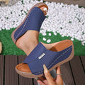 2026 Women Wedge Slippers New Fashion Summer Slippers Open Toe Breathable Sandals Comfortable Buckle Woman Shoes Slides Women Zpaxo 42 image color 5