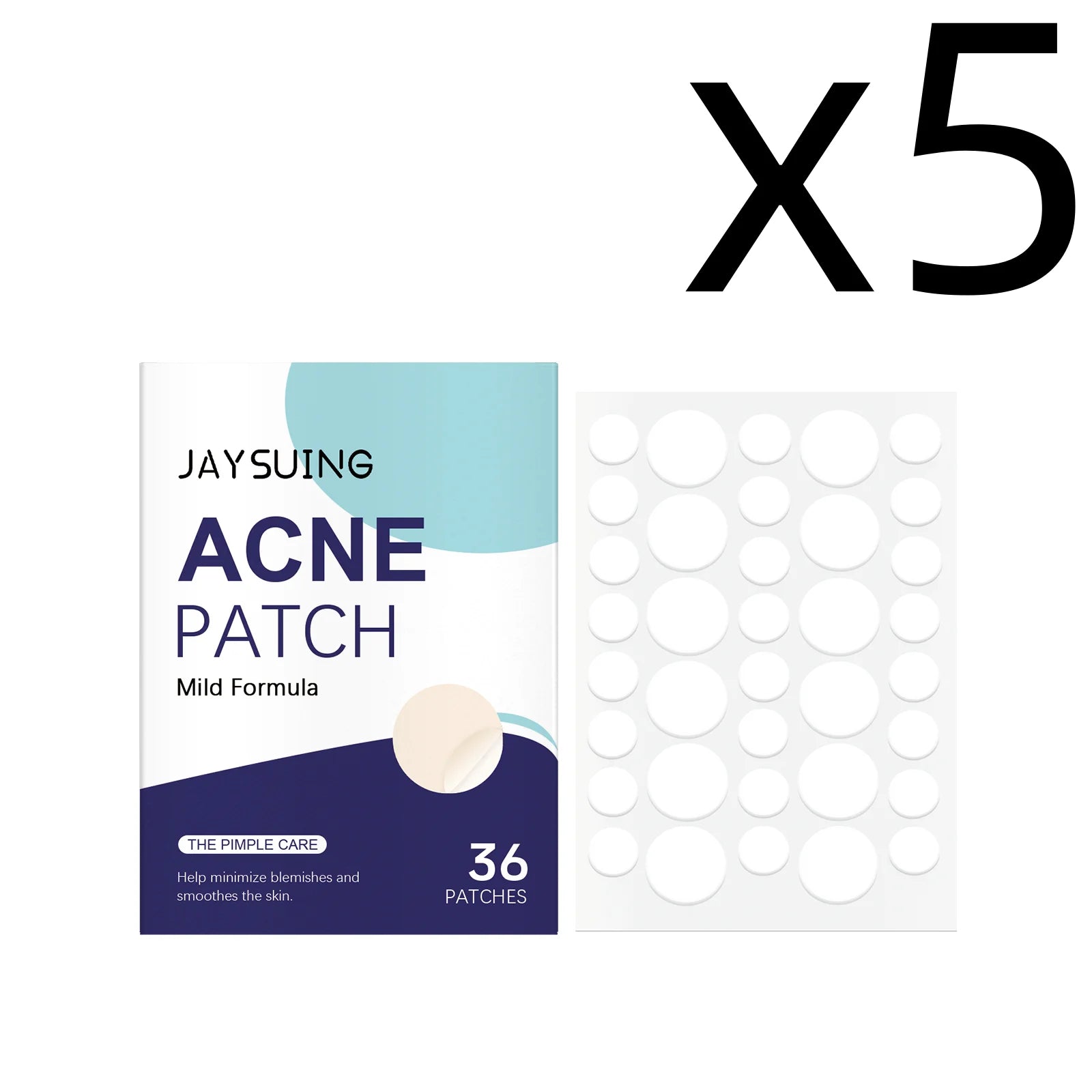 Jaysuing Salicylic Acid Pimple Patches 36pcs – Acne Patch Acne Pimple Patches Zpaxo 36pcs Boxed X 5PCS