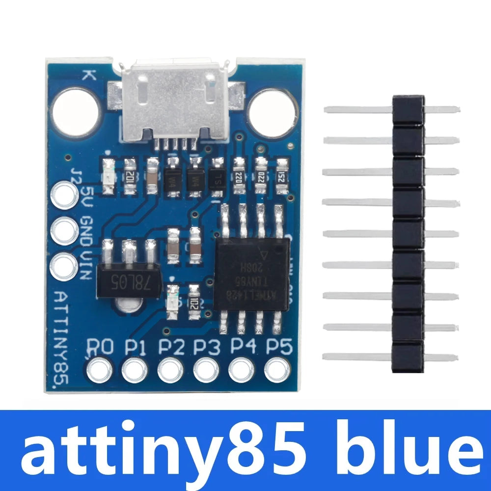 Blue Black TINY85 Digispark Kickstarter Micro Development Board ATTINY85 module for Arduino IIC I2C USB Zpaxo attiny85 blue