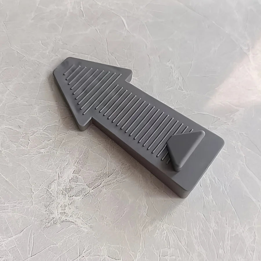 1Pcs Door Stopper Safety Silicone Anti-skid Windproof Door Stop Door Rear Retainer Anti-collision Stop Home Bedroom Zpaxo GRAY