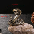 Mini Snake Antique Bronze Decor Figurines For Interior Decoration Desktop Ornament Pure Copper Miniatures Statue Copper Brass Zpaxo Style1