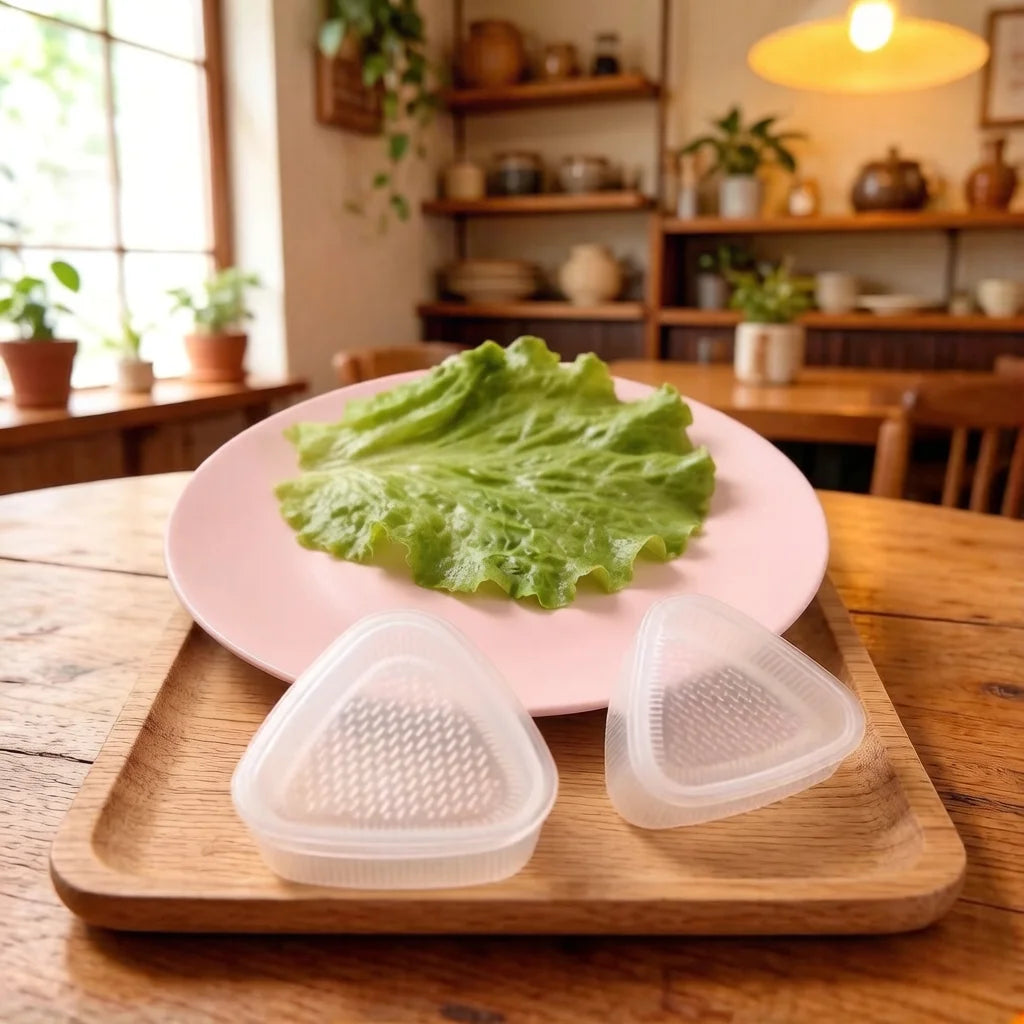 Sushi Mold Kit – Onigiri Rice Ball & Triangle Maker (2 Pack) Sushi Mold Kit Zpaxo