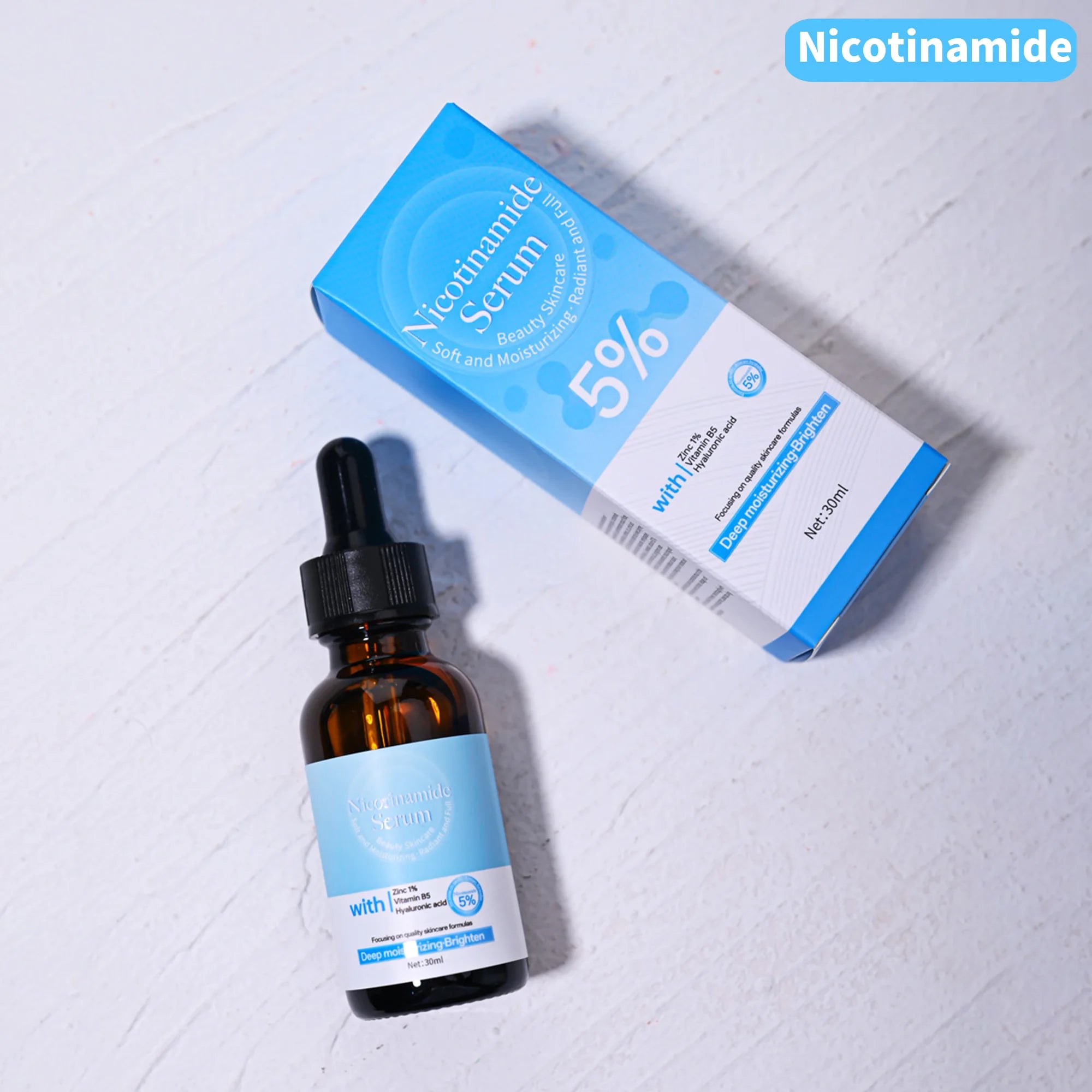 Nicotinamide & Vitamin B5 Brightening Face Serum | Moisturizing Brightening Face Serum Zpaxo