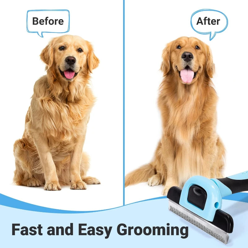 Pet Grooming Brush-double Sided Shedding Dematting Undercoat Rake Zpaxo