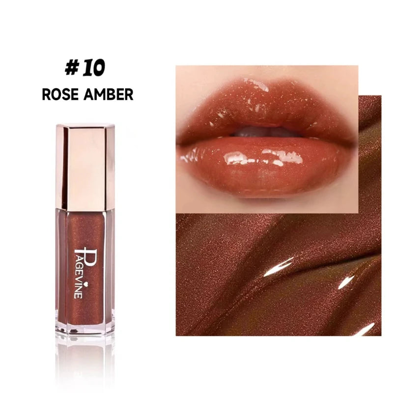 Mirror Gloss Lip Gloss – High Pigment Plumping Liquid Lipstick Lip Gloss Zpaxo 10
