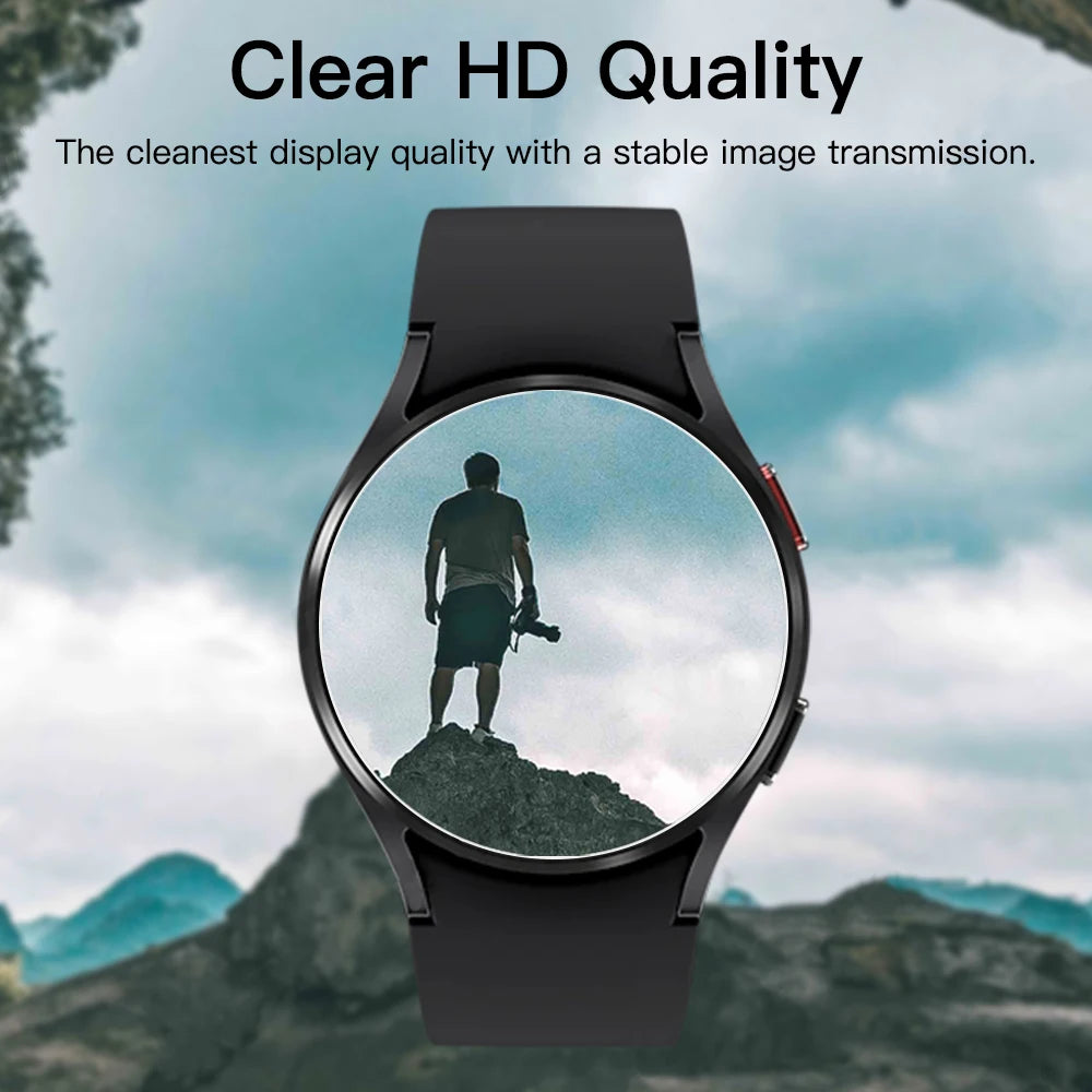5PCS Tempered Glass For Samsung Galaxy Watch 7 6 5 4 Screen Protector For Galaxy Watch 5 Pro 6 Classic 47MM 45MM 44MM 43MM 40MM Zpaxo