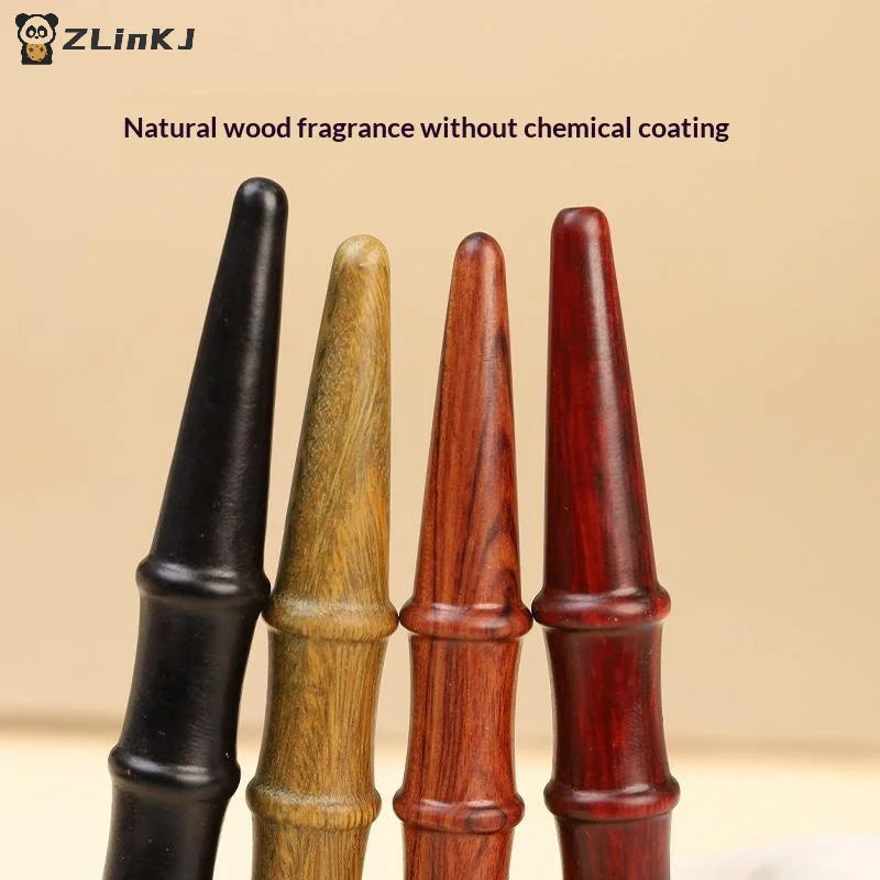 ▶1Pcs Natural Sandalwood Massage Stick, Acupoint Reflexology Massager, Full Body Deep Tissue Foot Relax Tool Zpaxo