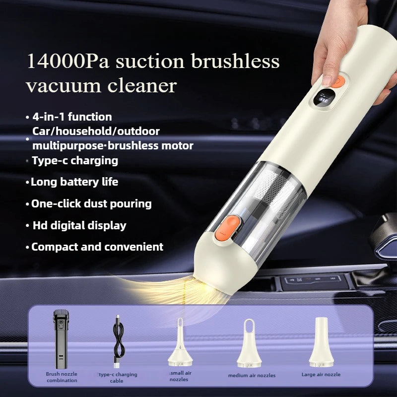 Portable wireless vacuum cleaner blowing and suction integrated 4 in 1 brushless handheld vacuum cleaner for home and car use Zpaxo