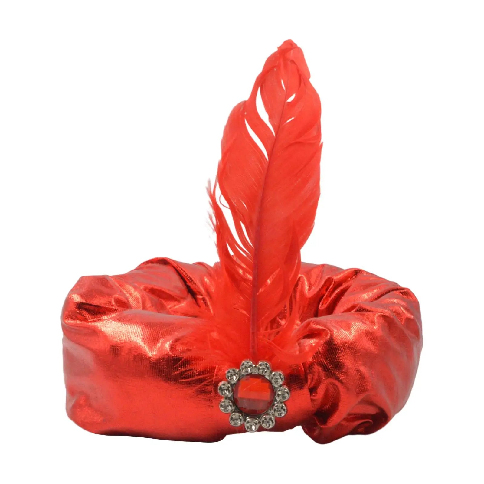 Indian Sultan Turban Hats Twisted Pleated Men Halloween Kings Hats for Halloween Theme Party Carnival Men and Women Dress up Zpaxo