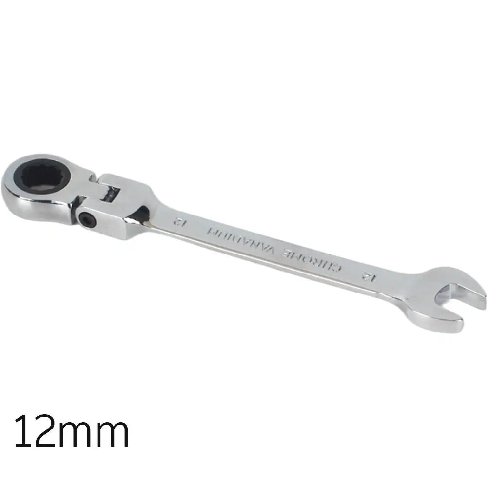 8-18MM Flexible Head Ratchet Wrench | 72-Tooth Vanadium Steel Ratchet Wrench Zpaxo 12MM