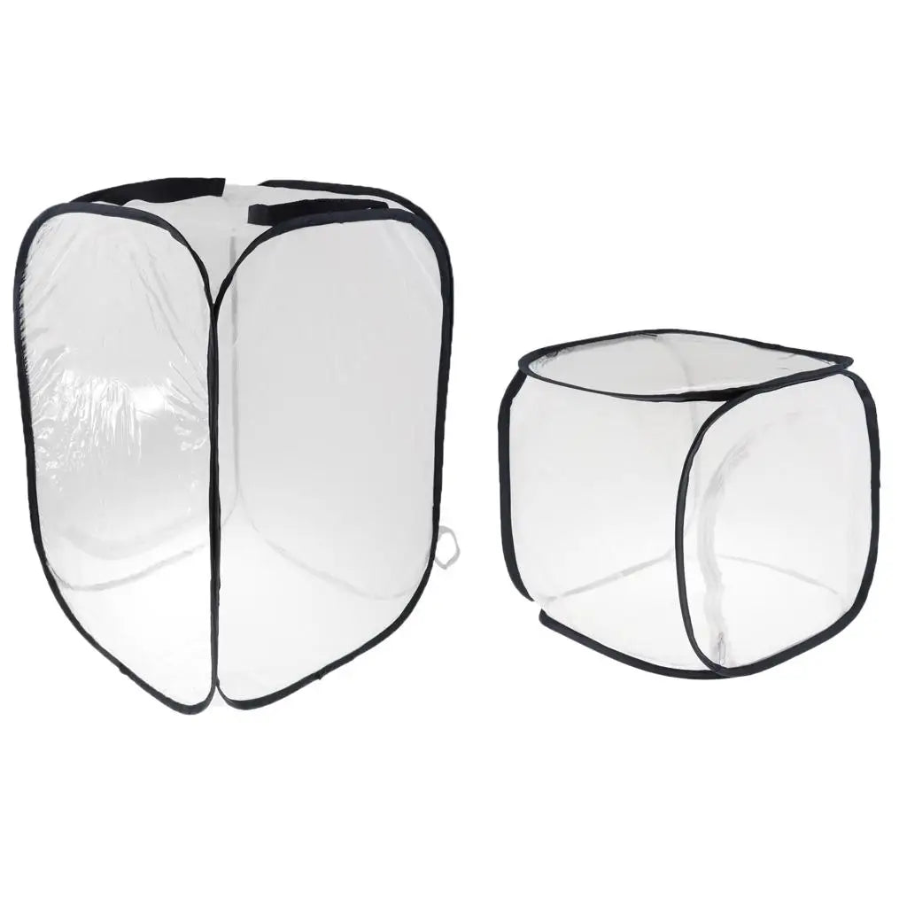 Foldable Collapsible Butterfly Habitat Cage Clear PVC Film Terrarium Zpaxo