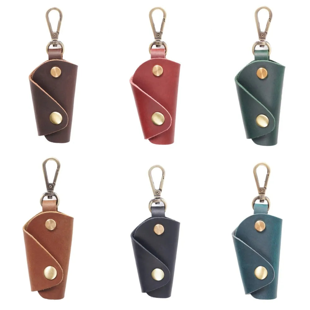 Leather Mini Key Bag Luxury Minimalist Men Car Pouch Multifunctional Zpaxo