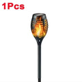 12 LED Solar Flame Torch Light – Flickering Garden Path Lamp Solar Garden Light Zpaxo fire light 12LED-1