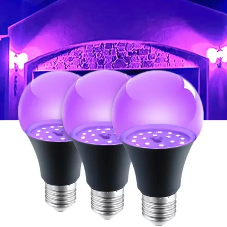 12W UV Black Light Bulb E27 LED – Party & Halloween Decor