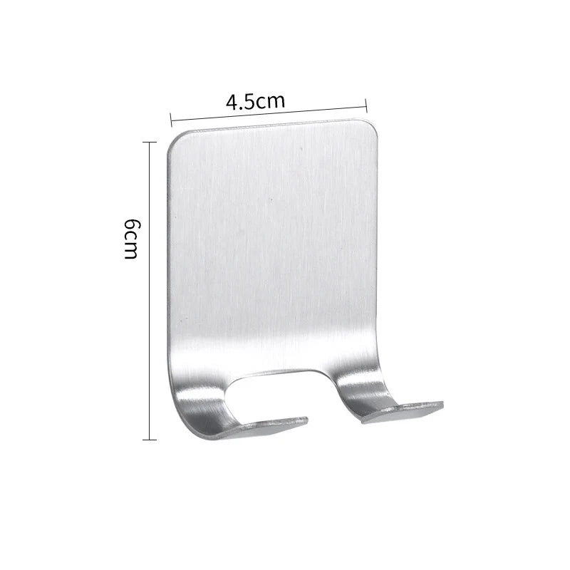 Wall Razor Holder Storage Hook Bathroom Shaving Razor Rack Men Shaver Holder Shelf Hanger Razor Stand Razor Blade Holder Hooks Zpaxo Silver