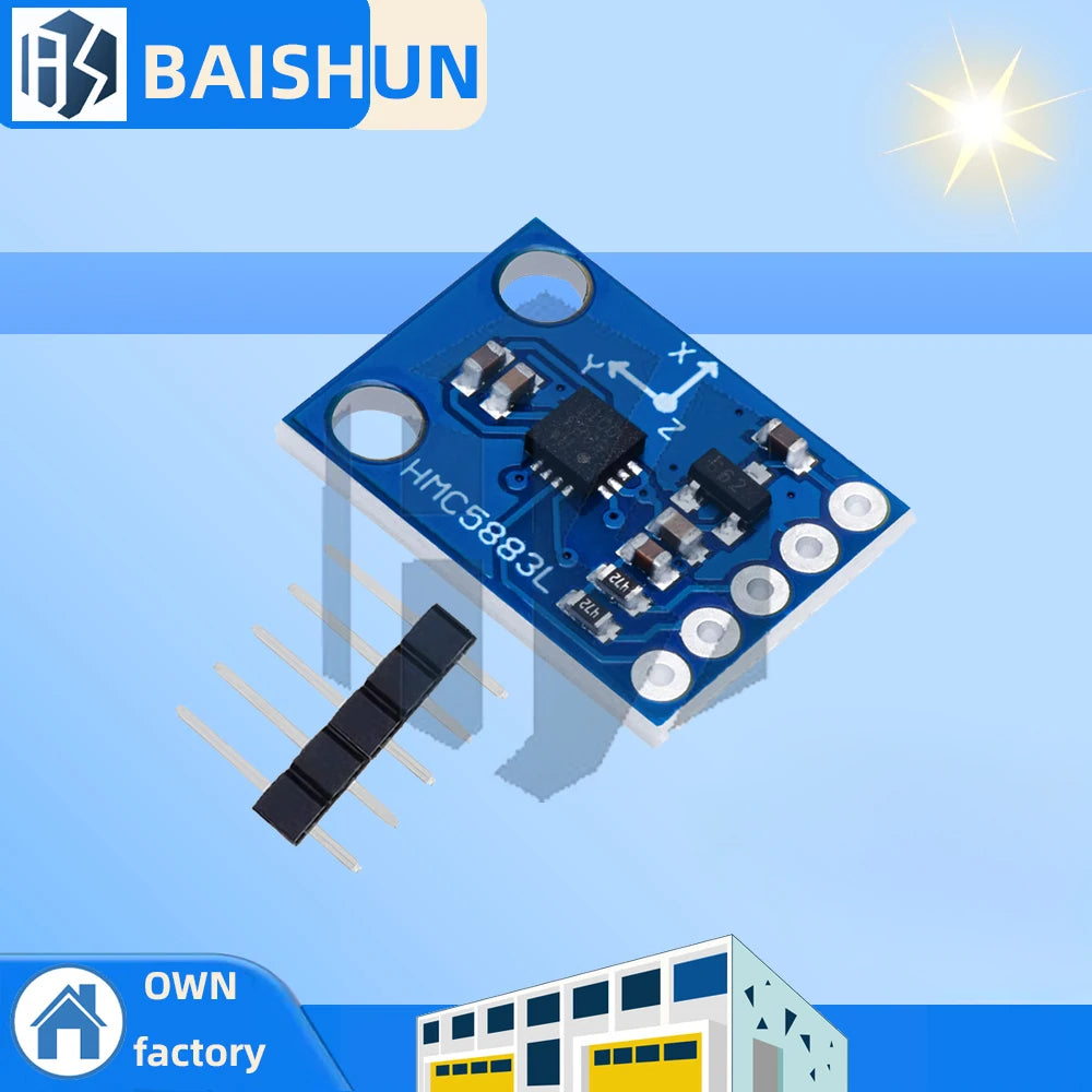 GY-273 HMC5883L Triple-axis Magnetometer Sensor Module 3V-5V I2C Zpaxo