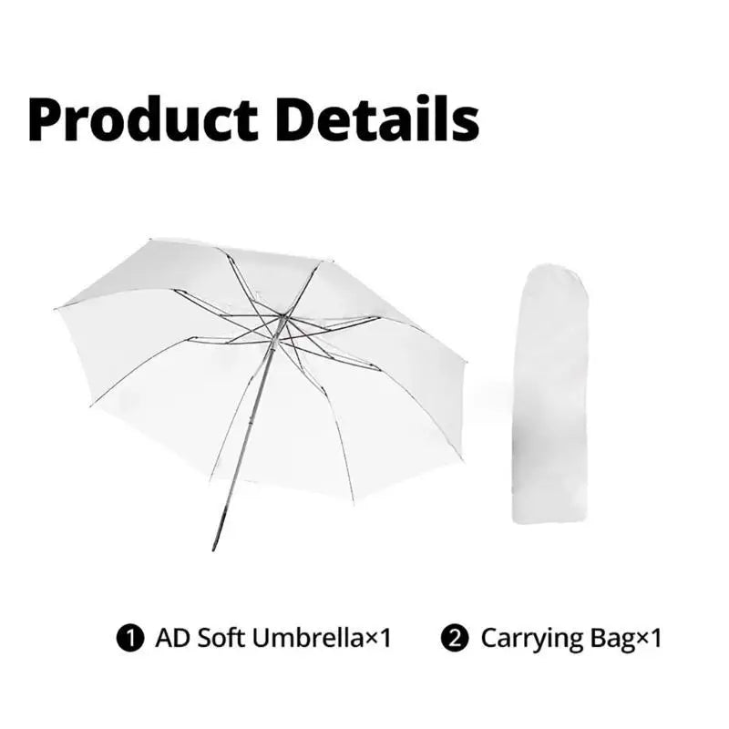 ADS5 Foldable Soft Umbrella Portable Studio Photography Flash Zpaxo