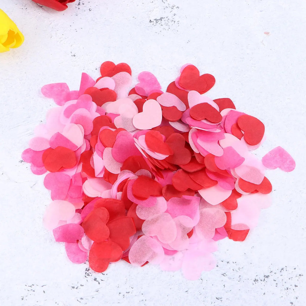 Pink Love Heart Shaped Biodegradable Confetti Wedding Birthday Party