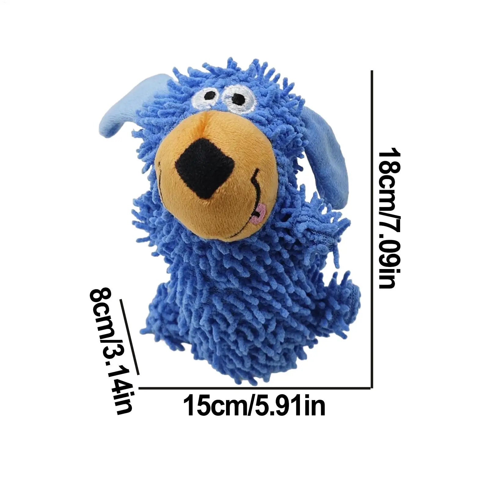 Plush Squeaky Dog Toy Puppy Chew Toys for Teething Enrichment Stimulation Puppy Chewers for Companionship Entertainment Reward Zpaxo