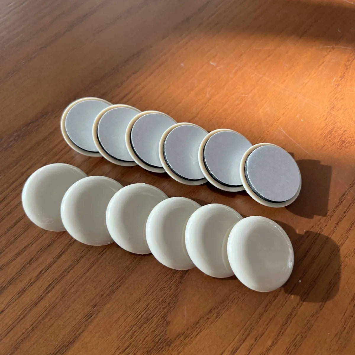 Self adhesive foot pad furniture chair pad sliding pad wear-resistant stool pad silent table and chair pad sliding block Zpaxo white 16PC 2.5CM