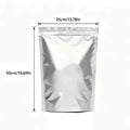 CM10Pcs Aluminum Foil Stand-up Bags Reusable Airtight Smell Proof