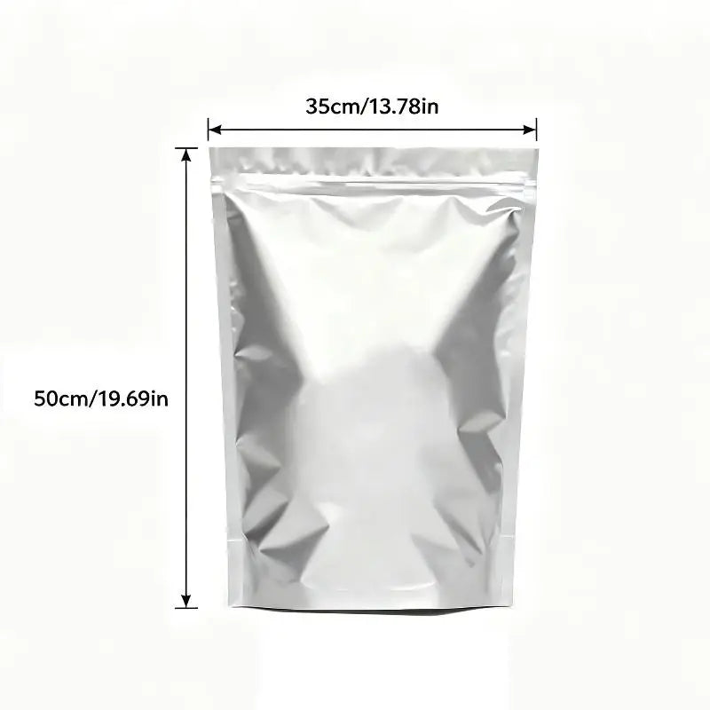 CM10Pcs Aluminum Foil Stand-up Bags Reusable Airtight Smell Proof