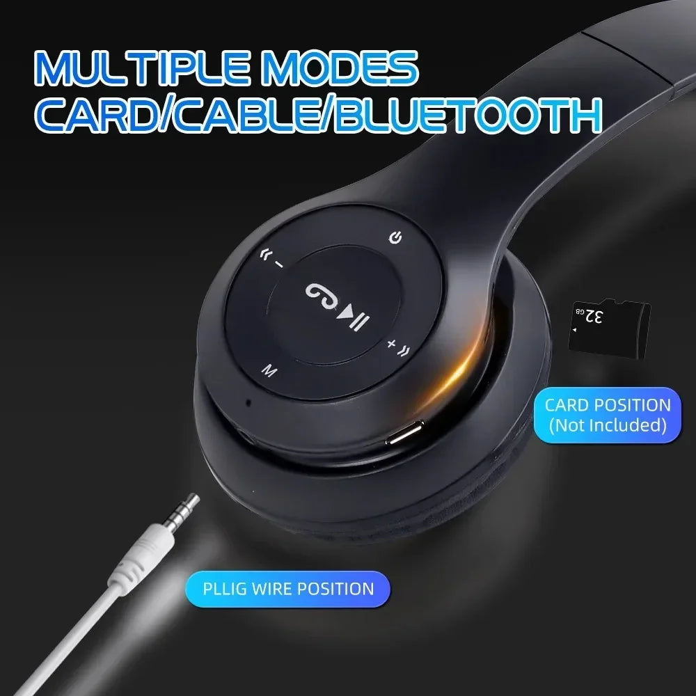 KEBIDUMEI Bluetooth Earphones Support Wired Play Wireless Headphones